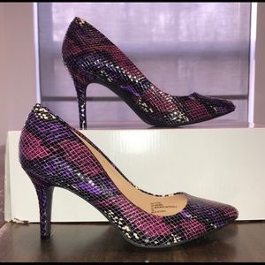 New INC Zitah MidHeel Purple Pump 7M NWOB